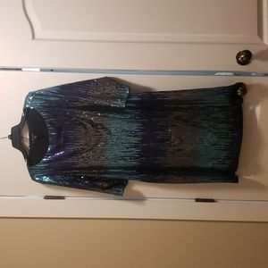 Karen Kane Sequined Ombre Dress